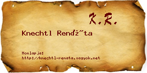 Knechtl Renáta névjegykártya