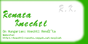 renata knechtl business card